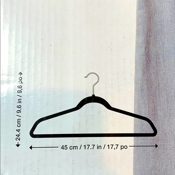 🦋 Non-Slip VELVET Hangers - Set of 25 - Brand New - Picture 6 of 8